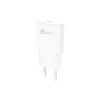Chargeur GaN 1 port USB-C 30W - format slim - coloris blanc - en sachet