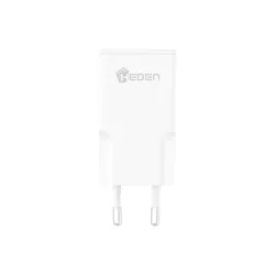 Chargeur GaN 1 port USB-C 30W - format slim - coloris blanc - en sachet