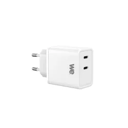 Chargeur GaN 2 ports USB-C 45W - coloris blanc - en sachet
