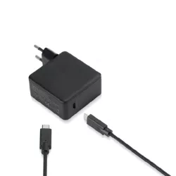 Bundle chargeur USB-C + câble USB-C/USB-C 2m - Chargeur 1 port USB-C 100W - PD 3.0/QC3.0 - noir - en sachet