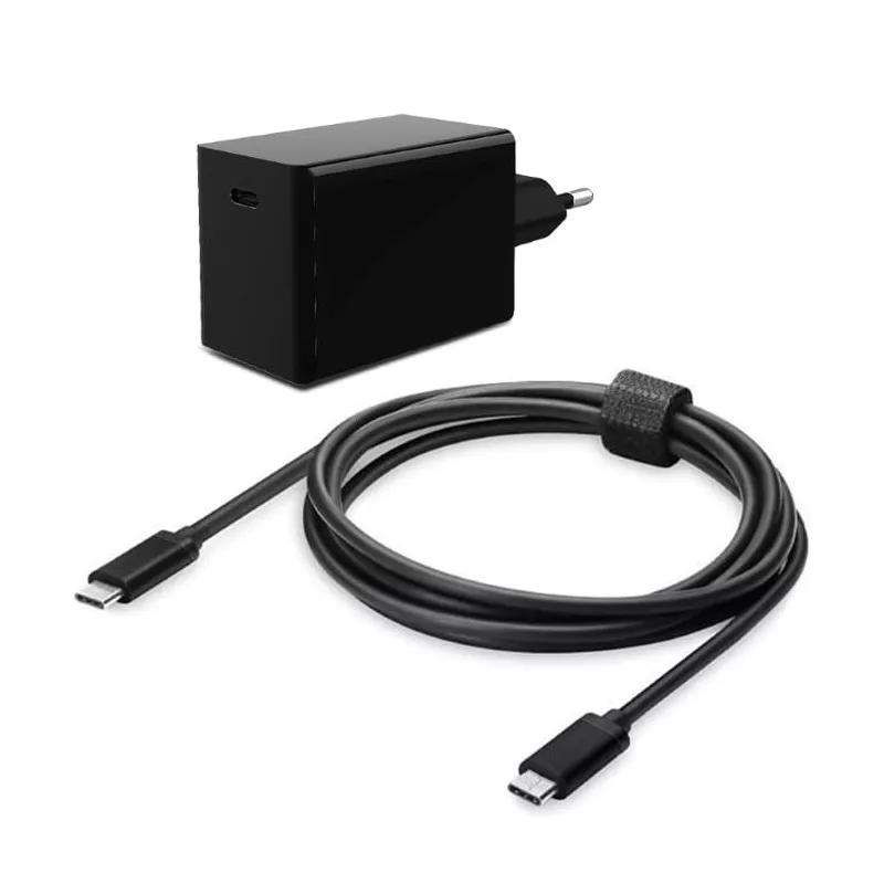Bundle chargeur/câble Heden, chargeur universel USB-C 45W, Câble USB-C 1.2 mètre inclus