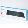 Clavier sans fil 2.4Gh/BT HEDEN 104keys, support tél intégré connexion BT3.0&BT5.0&2.4Ghz pile inclus, noir