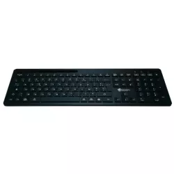 Clavier sans fil 2.4Gh/BT HEDEN 104keys, support tél intégré connexion BT3.0&BT5.0&2.4Ghz pile inclus, noir