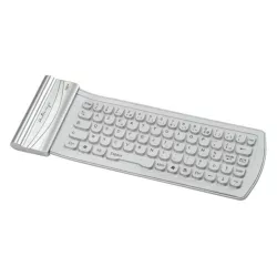 Mini Clavier Bluetooth en Silicone, Halterrego , Silver