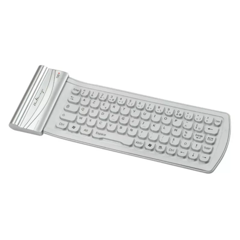 Mini Clavier Bluetooth en Silicone, Halterrego , Silver