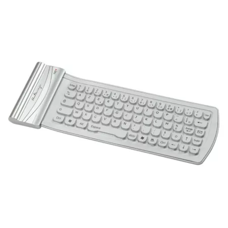 Mini Clavier Bluetooth en Silicone, Halterrego , Silver