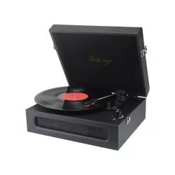 Platine vinyle HALTERREGO SOHO 2, 3 vitesses de lecture, enceintes stéréo intégrées. Entrée : jack audio 3,5 mm - Sortie RCA…