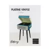 Platine vinyle Halterrego avec 4 pieds en bois amovibles et HP intégrés, RMS 2*5W, RCA out, Aux in et prise casque,BT IN/OUT…