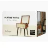 Platine vinyle COTTAGE bluetooth out 4 pieds amovibles motif cuir vintage