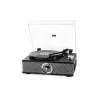 Platine vinyle Halterrego MANHATTAN ALL-in-one avec 2 HP intégrés / couvercle, RMS 2* 8W, 3 vitesses, lecteur CD, BT IN, Radio…