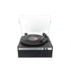 Platine vinyle Halterrego BROOKLYN, haut-parleurs intégrés, 3 vitesses, marche/arrêt automatique, Entrée : jack 3.5mm , Sortie…