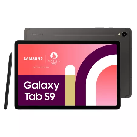 Tablette Galaxy Tab S9 11 128Go Anthracite WIFI Android 14 RAM 8Go 2560X1600 4 speakers + Camera 13MP + 12MP S pen inclus DAS…
