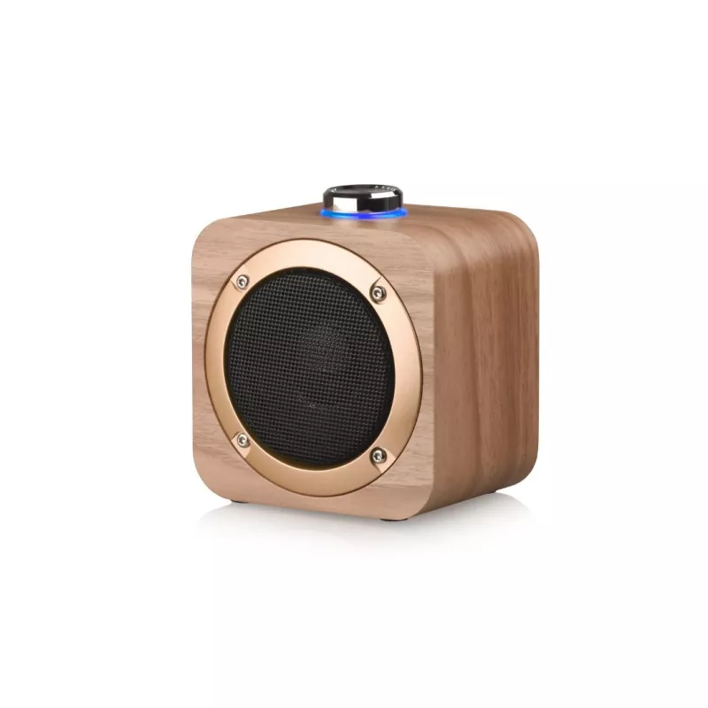 Enceinte Bluetooth Halterrego en bois , BT V5.0, RMS 3W , batterie rechargeable de 1200mAh.