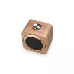 Enceinte Bluetooth Halterrego en bois , BT V5.0, RMS 3W , batterie rechargeable de 1200mAh.