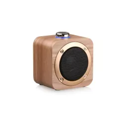 Enceinte Bluetooth Halterrego en bois , BT V5.0, RMS 3W , batterie rechargeable de 1200mAh.