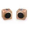 Enceinte Bluetooth Halterrego en bois , BT V5.0, RMS 3W , batterie rechargeable de 1200mAh.