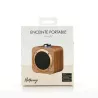 Enceinte Bluetooth Halterrego en bois , BT V5.0, RMS 3W , batterie rechargeable de 1200mAh.