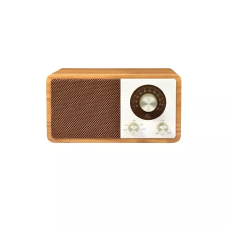 Enceinte Bluetooth Halterrego avec charge induction Qi 15W. BT V5.0, RMS 10W, FM, Aux IN, lectuer de carte micro SD, batterie…