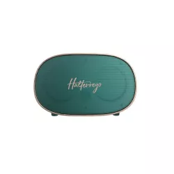 Enceinte Bluetooth Halterrego style rétro couleur verte. BT V5.0, lecteur de carte micro SD, Aux in, 6w RMS, batterie…