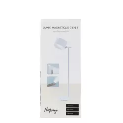 Lampe magnétique Halterrego 2-en-1 : lampe de bureau / lampe amovible , couleur blanche
