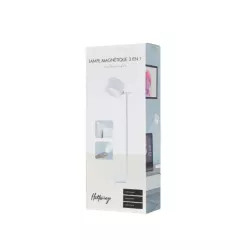 Lampe magnétique Halterrego 2-en-1 : lampe de bureau / lampe amovible , couleur blanche