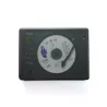Lecteur CD HALTERREGO, radio FM, bluetooth, rechargeable, style rétro, bois foncé