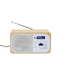 Radio DAB+/DAB/FM, connexion Bluetooth, double alarme, écran LCD, Luminosité réglable, antenne téléscopique, RMS 3W…