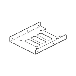Adaptateur HEDEN pr 1 disque dur SSD/HDD 2.5 en baie 3.5" + câble SATA 70cm + câble d'alimentation Sata - 4 pins de 20cm
