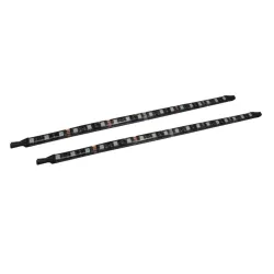 LED RGB 30cm de 16 led, Fixation aimantée/autocollante, 2 pcs/pack