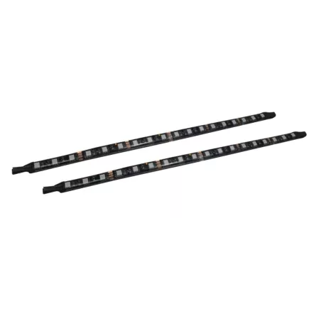 LED RGB 30cm de 16 led, Fixation aimantée/autocollante, 2 pcs/pack