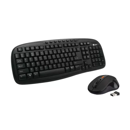 Kit HEDENclavier multimedia & souris optiq 4 boutons ss fil,2.4G,noir