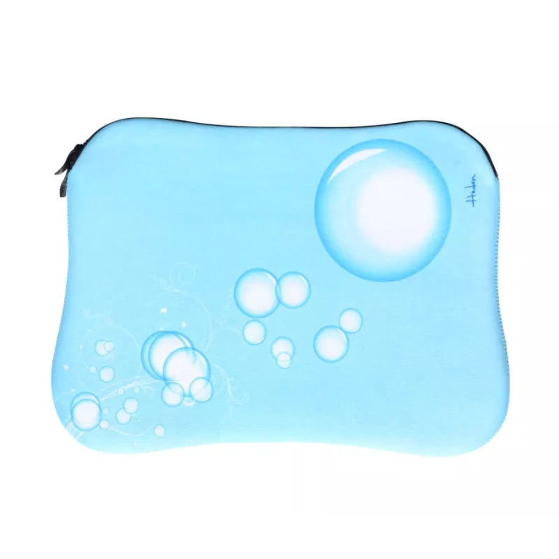 Housse neoprene Heden Bulles bleu pour nb jusqu a & 13