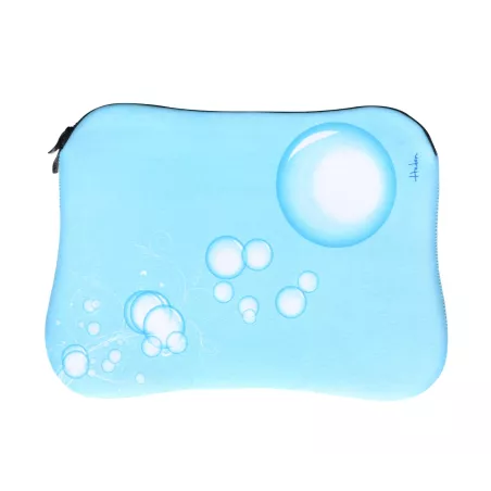 Housse neoprene Heden Bulles bleu pour nb jusqu a & 13