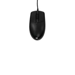 Souris filaire optique 1200DPI ,ambidextre, connexion USB, longueur câble 1.8m, grande taille 117*62*38mm, boîte blanche, noire