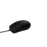 Souris filaire optique 1200DPI ,ambidextre, connexion USB, longueur câble 1.8m, grande taille 117*62*38mm, boîte blanche, noire