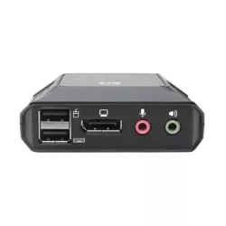 Eaton - Commutateur KVM 2 ports DisplayPort 1.1/USB avec audio/ vidéo, câbles intégrés partage de périphériques USB.