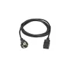 Eaton - Cordon d alimentation, Schuko vers C19, 16A, 2.5m.