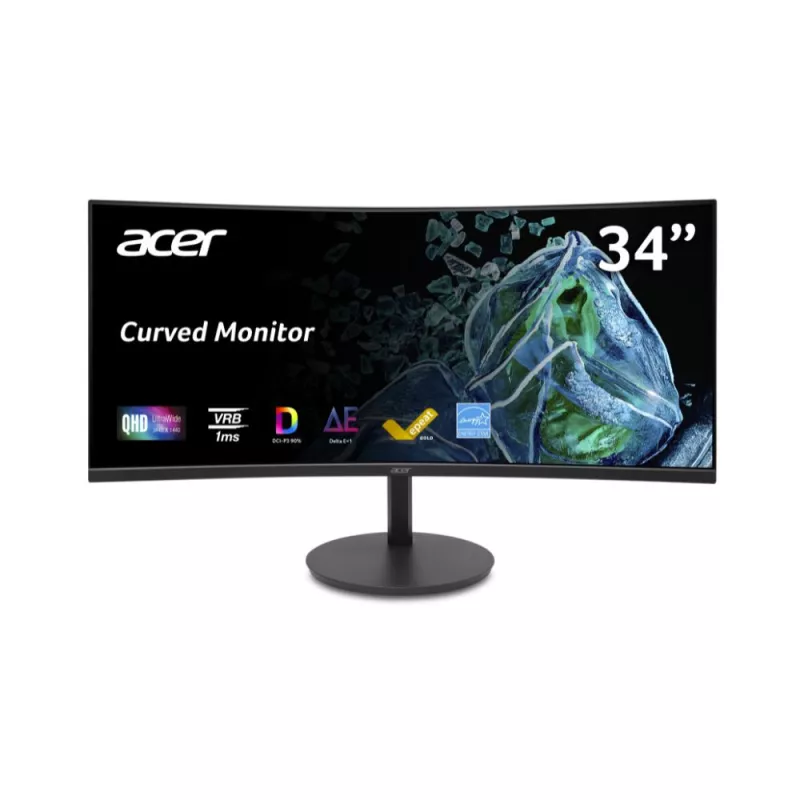 Ecran Acer 34'' CB342CURJ0bmiiprzx incurvé UWQHD 100Hz 21:9 VA Mat 4ms(GTG)/1ms(VRB) 350nits 2xHDMI(2.0) + 1xDP(1.4) + Audio…