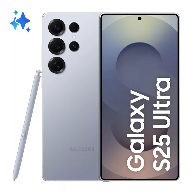 Smartphone Galaxy S25 Ultra Titane 5G Bleu 12 Go 1 To Android 15 WIFI7 IP68 batt 6000mAh CR45W Ecran Infinity-O 6.9'' QHD+ DAS…