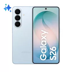 Smartphone Samsung Galaxy S26 BLEU 5G 12Go 512Go 6,3'' Wifi 7 4900 mAh charge ultra rapide 60w et sans fil 25w Android 16…