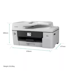 BROTHER MFCJ6760DW MFP 4en1 jet d'encre couleur A3 Business Smart, 31ppm, Ethernet, WiFi, bac 250 f, chargeur ADF 50 f.