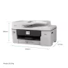 BROTHER MFCJ6760DW MFP 4en1 jet d'encre couleur A3 Business Smart, 31ppm, Ethernet, WiFi, bac 250 f, chargeur ADF 50 f.