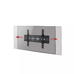 Support mural fixe B-TECH Acier Noir pr moniteur 80 Capacité 80 kg. VESA max 600 x 400 mm - Couleur Noir BT8442/B