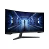 ECRAN 34'' SAMSUNG LC34G55TWWP Gaming ODYSSEY G5 VA UWQHD 3440x1440 Incurvé 1000R 165Hz 250cd/m² 1ms 1xHDMI 1xDisplayPort Pied…