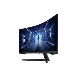 ECRAN 34'' SAMSUNG LC34G55TWWP Gaming ODYSSEY G5 VA UWQHD 3440x1440 Incurvé 1000R 165Hz 250cd/m² 1ms 1xHDMI 1xDisplayPort Pied…