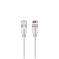 UACC-Cable-Patch-EL-0.15M-W-24 Câble RJ45 translucide EtherLightin ultra-fin compatible 10 GbE Pack de 24 (0,15 m)