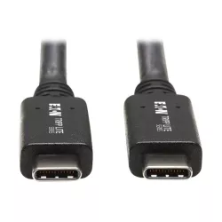 Eaton Tripp Lite - Câble USBC (M/M) - USB 3.1, Gen 2 (10 Gbps), 5A, compatible Thunderbolt 3, 50,8 cm