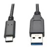 Tripp Lite - Câble USBC vers USB-A (M/M), USB 3.1 Gen 2 (10 Gbps compatible Thunderbolt 3, 0,9 m.