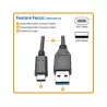 Tripp Lite - Câble USBC vers USB-A (M/M), USB 3.1 Gen 2 (10 Gbps compatible Thunderbolt 3, 0,9 m.