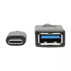 Tripp Lite - Adaptateur USBC vers USB-A (M/F), USB 3.1 Gen 1 (5 Gbps) certifié USB-IF, compatible Thunderbolt 3, 15,24 cm.